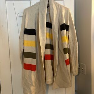 Talbots Cream Ribbed Cardigan